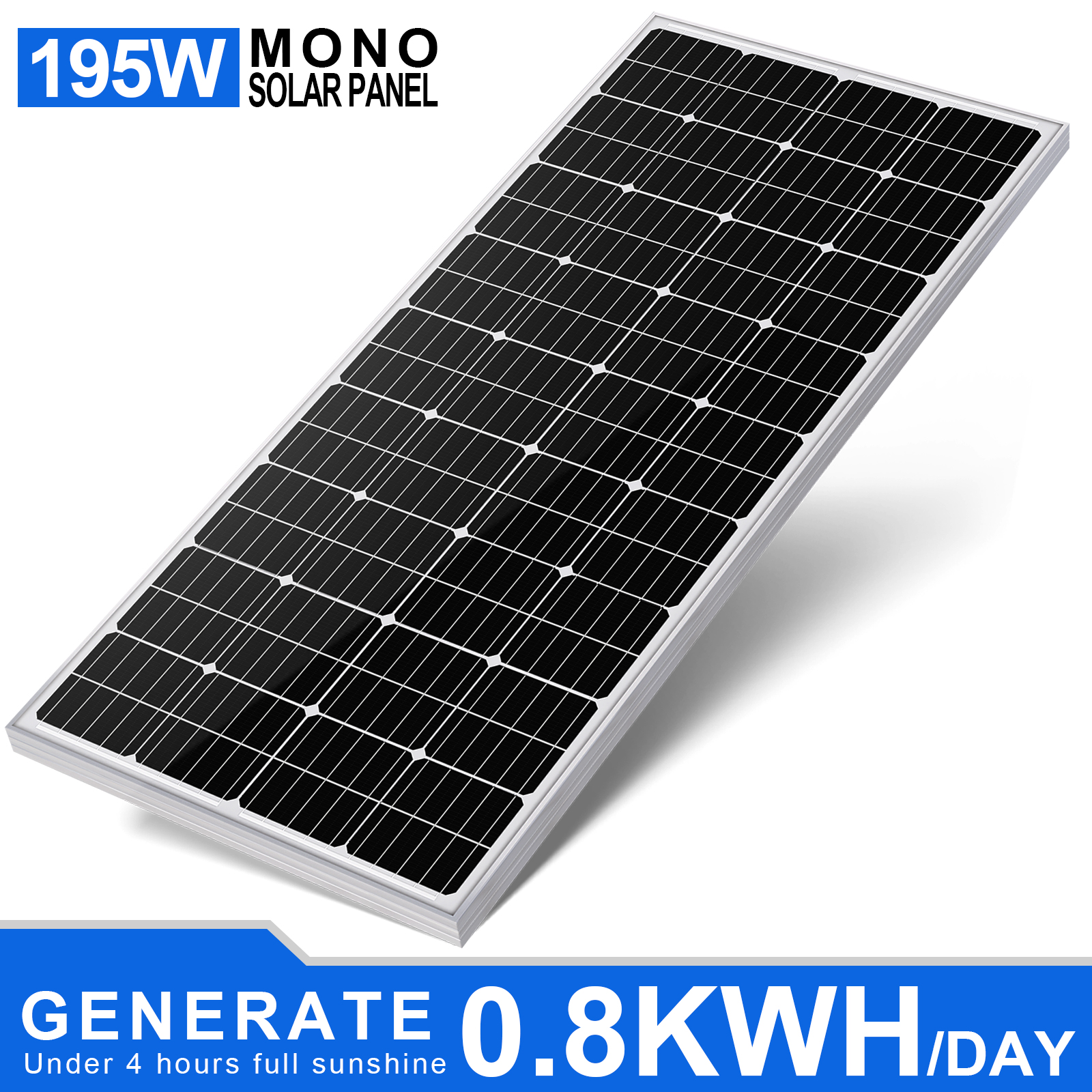 12-Volt-monokristallines Solarmodul für netzunabhängige Nutzung
